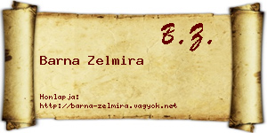 Barna Zelmira névjegykártya